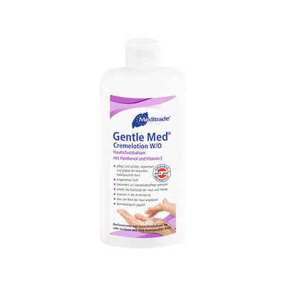 Gentle Med® Cremelotion (W/O), 100 ml, 500 ml, HAUTASCHUTZBALSAM MIT PANTHENOL UND VITAMIN E, 01013, 00988D - Notemed Medizintechnik