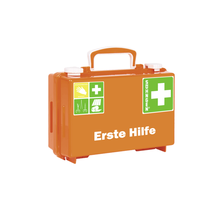 Erste-Hilfe-Koffer QUICK-CD leer orange, weiß, grün - Notemed Medizintechnik