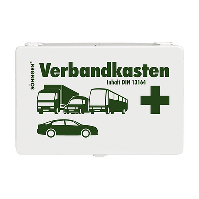 KFZ-Verbandkasten DIN 13164 B Stahlblech leicht leer, 0304021 - Notemed Medizintechnik