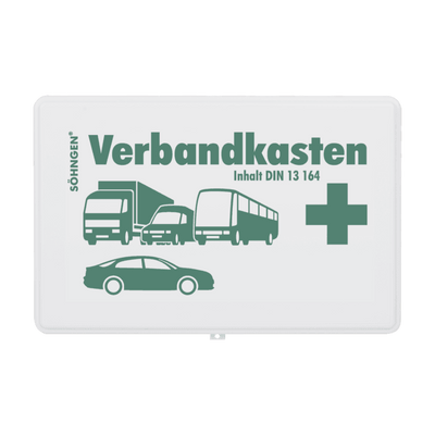 KFZ-Verbandkasten leer Kunststoff schwarz, orange, weiß, grün, wählbar - Notemed Medizintechnik