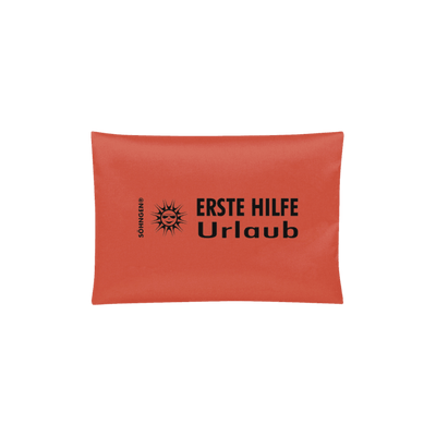 Erste Hilfe Tasche, Urlaub blau, orange, Taschengröße 210 x 140 mm - Notemed Medizintechnik