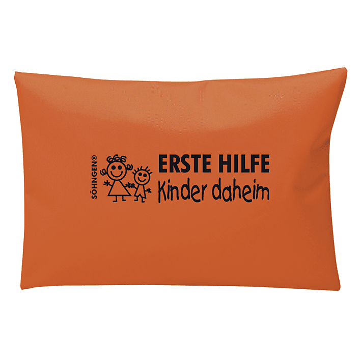 Erste-Hilfe-Set Kinder daheim blau, orange, 240 x 170 mm - Notemed Medizintechnik