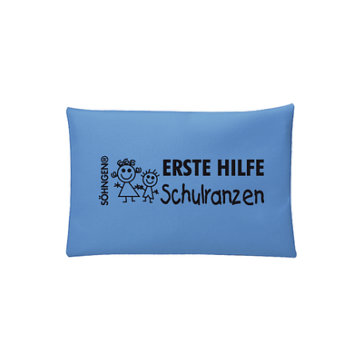 Erste Hilfe Tasche, Schulranzen blau, orange, Taschengröße 135 x 90 mm - Notemed Medizintechnik