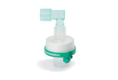 Inter Therm HME/F Mini, steril, abgewinkelt, Klimatisierung, Luer-Anschluss, mit Tubusverlängerung, ohne Luer-Anschluss, mit Gänsegurgel - Notemed Medizintechnik
