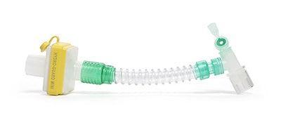 Hydro-Guard, ein vielseitiger mechanischer Beatmungsfilter, Hydro Guard Mini Filtermit Gänsegurgel Superset, Gänsegurgel & Drehkonnektor - Notemed Medizintechnik