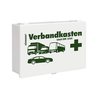 KFZ-Verbandkasten ST weiß mit Füllung Standard DIN 13164, 3004001 - Notemed Medizintechnik