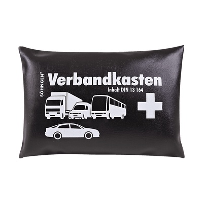 KFZ-Verbandkissen schwarz mit Füllung Standard DIN 13164, 3004003 - Notemed Medizintechnik