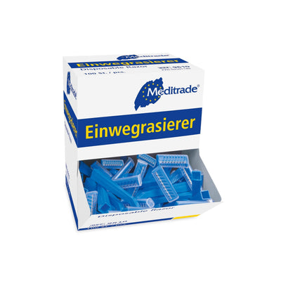 Einwegrasierer, blau, für eine sanfte, sichere und hautschonende Rasur, 9824 - Notemed Medizintechnik