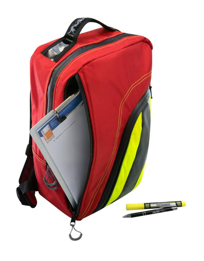Tagesrucksack, DAYbag, Nylon, leuchtblau, rot, schwarz - Notemed Medizintechnik