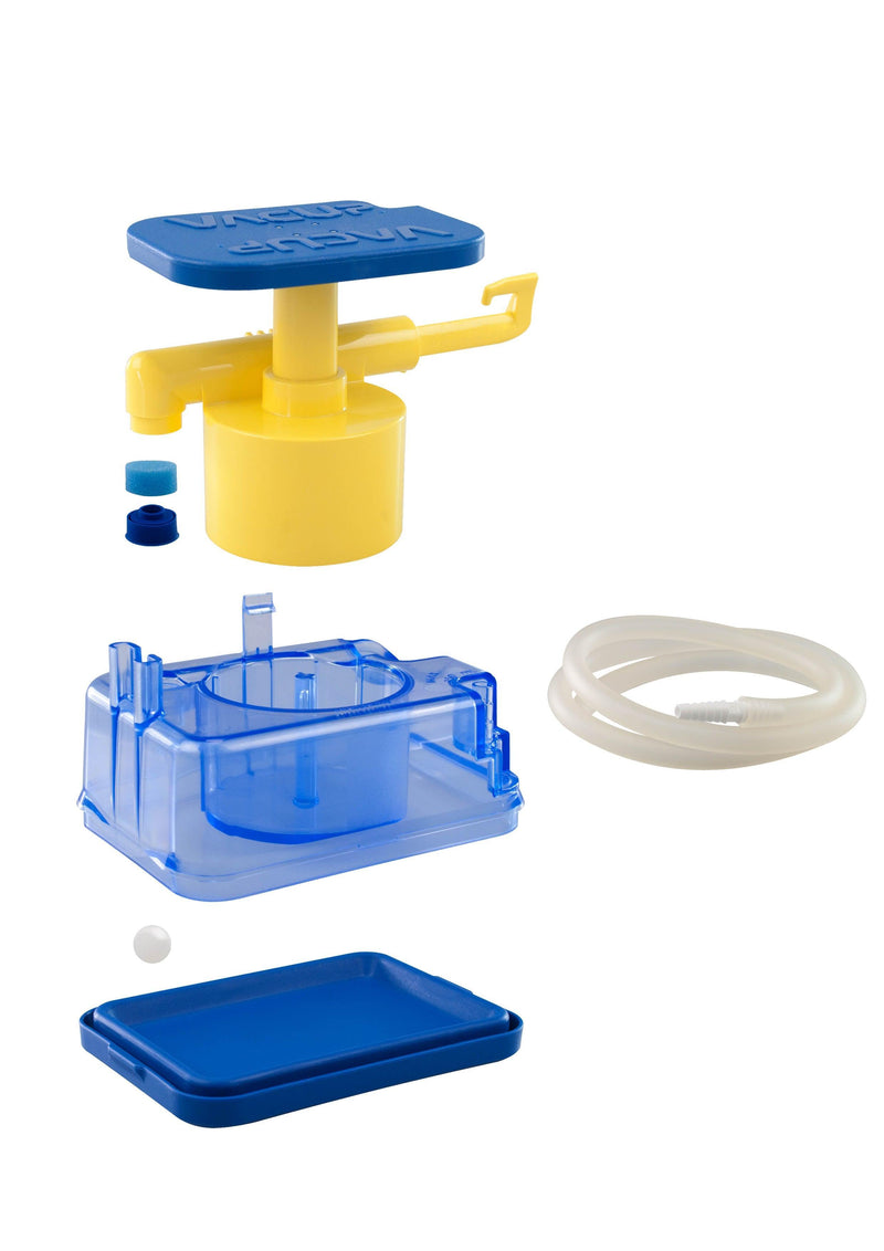 HUM AEROsuc® VacUp, Fußabsaugpumpe, mit 650 ml Absaugbehälter und 1300 mm Absaugschlauch mit Schlauchverbinder, HAG01-FP - Notemed Medizintechnik