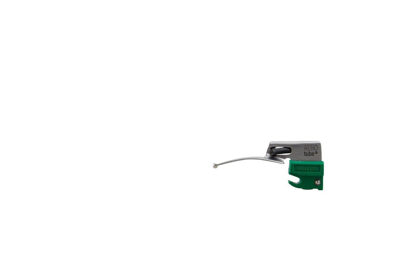 Kaltlicht-Laryngoskopgriff, EINWEG-Laryngoskopspatel, Einmalspatel, (grüner Standard) Macintosh, Miller, ECO-Version, AEROtube - Notemed Medizintechnik