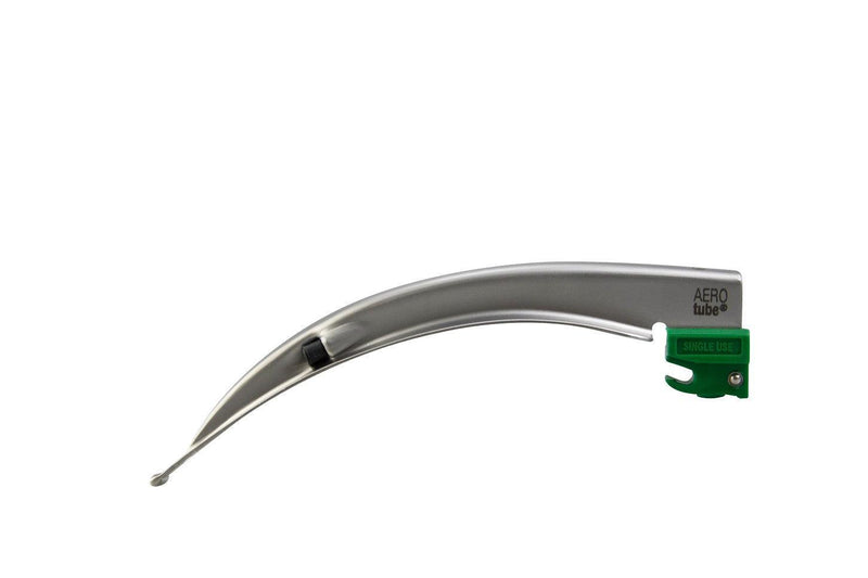 Kaltlicht-Laryngoskopgriff, EINWEG-Laryngoskopspatel, Einmalspatel, (grüner Standard) Macintosh, Miller, ECO-Version, AEROtube - Notemed Medizintechnik