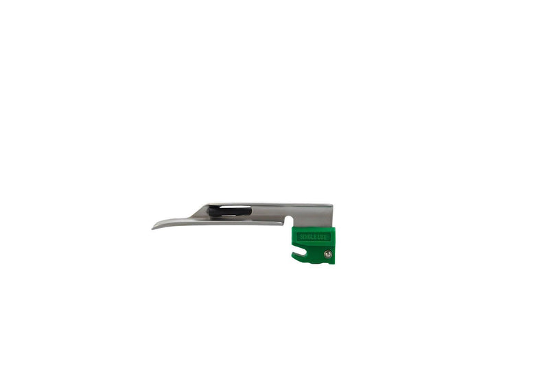 Kaltlicht-Laryngoskopgriff, EINWEG-Laryngoskopspatel, Einmalspatel, (grüner Standard) Macintosh, Miller, ECO-Version, AEROtube - Notemed Medizintechnik