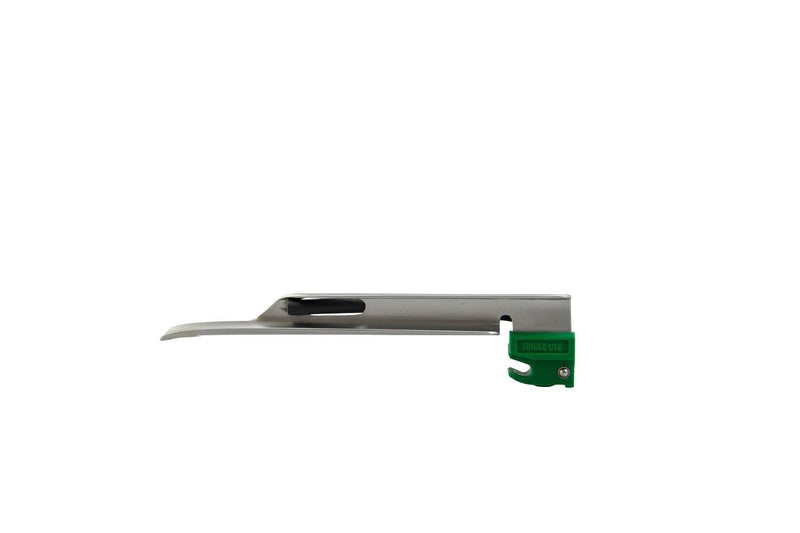 Kaltlicht-Laryngoskopgriff, EINWEG-Laryngoskopspatel, Einmalspatel, (grüner Standard) Macintosh, Miller, ECO-Version, AEROtube - Notemed Medizintechnik