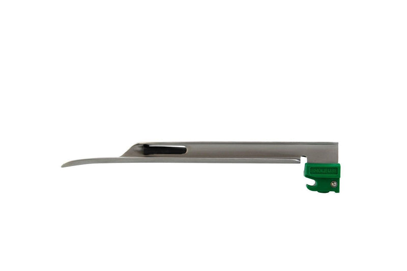 Kaltlicht-Laryngoskopgriff, EINWEG-Laryngoskopspatel, Einmalspatel, (grüner Standard) Macintosh, Miller, ECO-Version, AEROtube - Notemed Medizintechnik