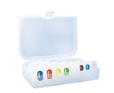Guedeltubus-Set, in transparenter Aufbewahrungsbox aus PET, mit Guedeltuben-Titlen 000-5, AEROtube - Notemed Medizintechnik