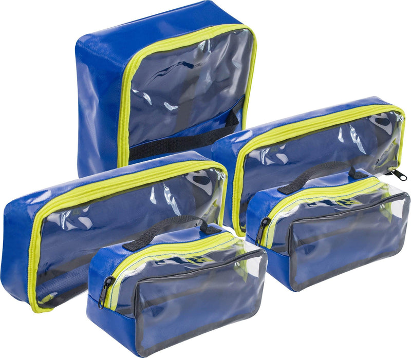 Notfallrucksack, Größe L, mit Innentaschenset, PLANENMATERIAL, blau, gelb, rot, Pro 1R PL1C - Notemed Medizintechnik