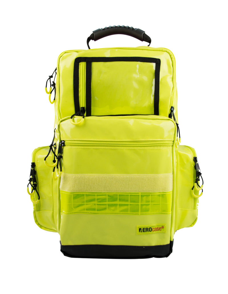 Notfallrucksack, Größe L, mit Innentaschenset, PLANENMATERIAL, blau, gelb, rot, Pro 1R PL1C - Notemed Medizintechnik