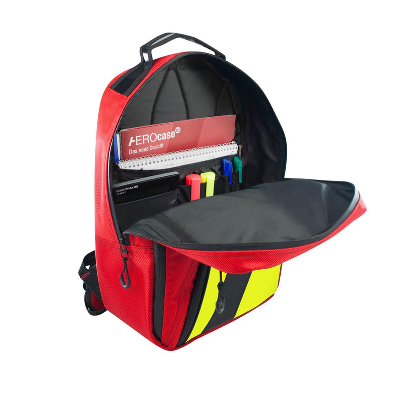 Tagesrucksack, DAYbag, Nylon, leuchtblau, rot, schwarz - Notemed Medizintechnik