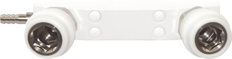 Verteilerleisten / Entnahmestellen für Sauerstoff (O2) oder med. Druckluft (Air), Anschluss UNF 9/16", G 1/8" Außengewinde, Abgang Kupplung DIN 13260 - Notemed Medizintechnik