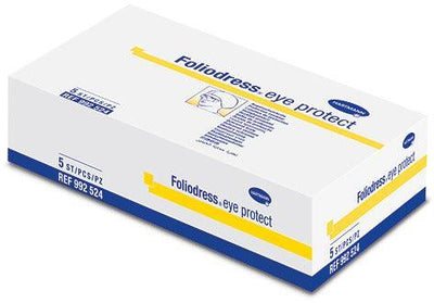 Foliodress eye protect Augenschutzbrille, wiederverwendbare Schutzbrille mit Panoramascheibe aus hartbeschichtetem Polycarbonat, mit Antibeschlagbeschichtung und integriertem Seitenschutz, 992524 - Notemed Medizintechnik