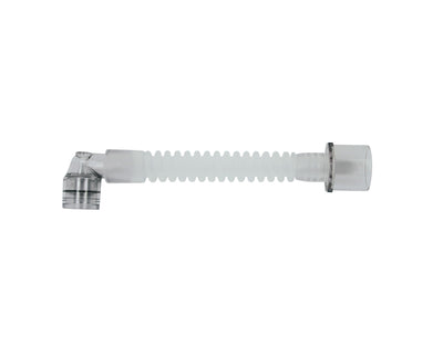 Gänsegurgel mit rechtwinkligem Drehkonnektor zu 22 mm I.D., 13 cm / 20 cm lang, wiederverwendbar, Pkg. / 10 Stück - Notemed Medizintechnik
