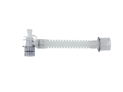Gänsegurgel mit rechtwinkligem Drehkonnektor zu 22 mm I.D., 13 cm / 20 cm lang, wiederverwendbar, Pkg. / 10 Stück - Notemed Medizintechnik