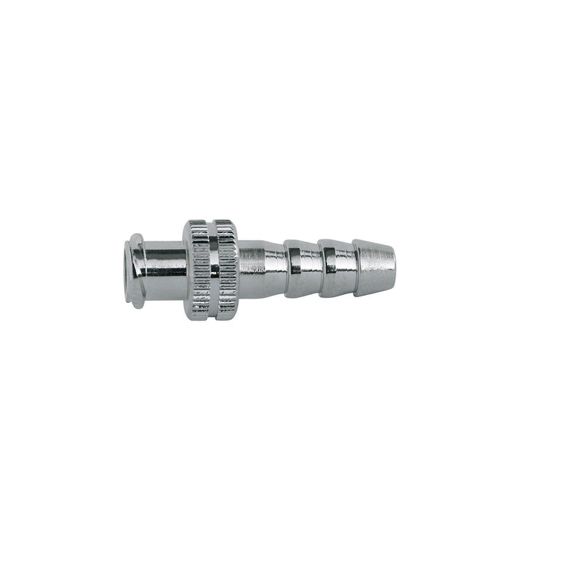 Konnektor Luer Lock, Konnektor Luer Lock mit M5, M6 Gewinde, weiblich - Material: Messing vernickelt, Pkg. / 5 Stück - Notemed Medizintechnik