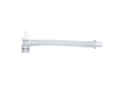 Gänsegurgel mit rechtwinkligem Drehkonnektor mit Öffnung zu 15 mm A.D.,15 cm - zum Einmalgebrauch, steril, Pkg. / 25 Stück, 60-65-150-1 - Notemed Medizintechnik