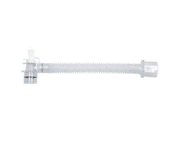 Gänsegurgel mit rechtwinkligem Drehkonnektor mit Öffnung zu 22mm I.D.,15 cm - zum Einmalgebrauch, steril, Pkg. / 20 Stück 60-88-150-1 - Notemed Medizintechnik