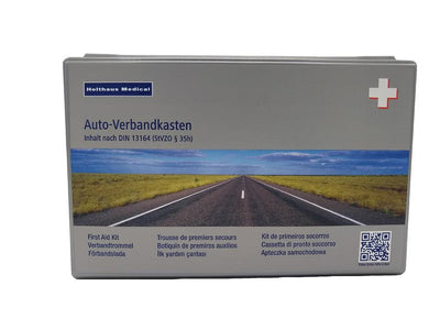 Klassik Verbandkasten grau Inhalt nach DIN 13164, 62364 - Notemed Medizintechnik