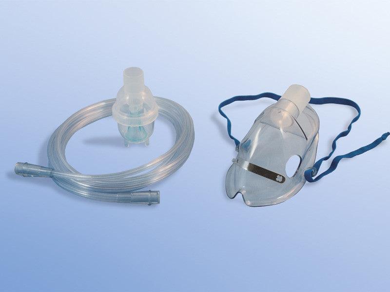 Verneblerset Erwachsene, Kind mit Maske und Sicherheitsverbindungsschlauch mit Trichter/Trichter - Notemed Medizintechnik 
