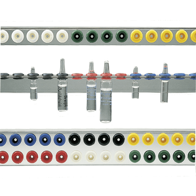 Ampullenschiene Alu einr. 48, 96 Ampullen Söhngen