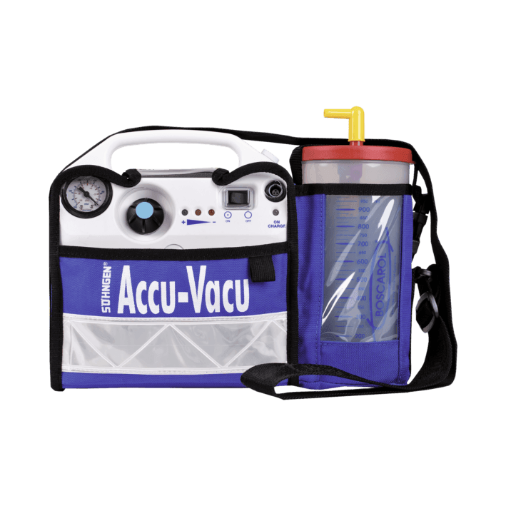 Absaugpumpe elektrisch, Accu-Vacu-Absauggerät incl. Netzladegerät, Accu-Vacu stationär, mobil einsetzbar, NAW & RTW geeignet, 0104015 - Notemed Medizintechnik 
