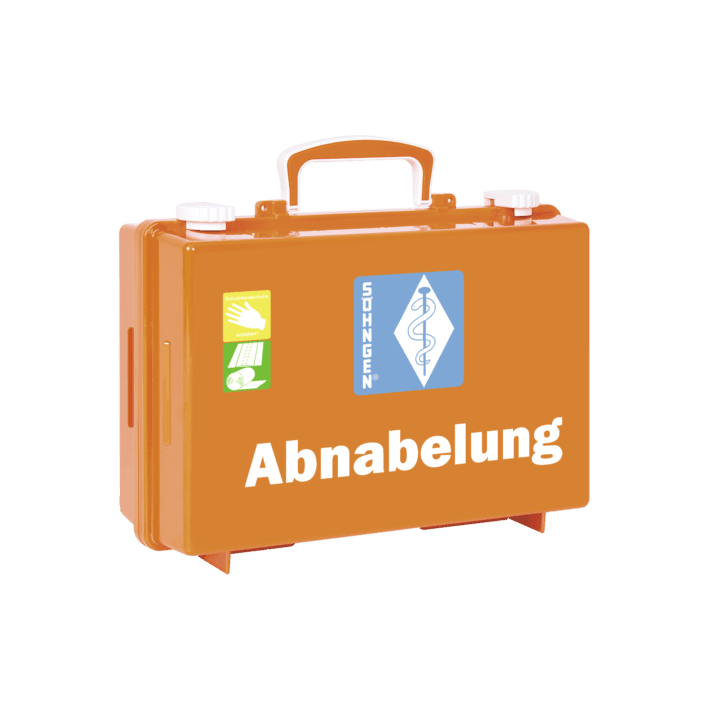 Abnabelungsbesteck SN-CD orange, Erstversorgung von Mutter und Kind bei Notgeburten, 0106024 - Notemed Medizintechnik 