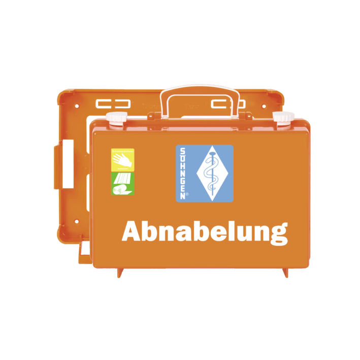 Abnabelungsbesteck SN-CD orange, Erstversorgung von Mutter und Kind bei Notgeburten, 0106024 - Notemed Medizintechnik 