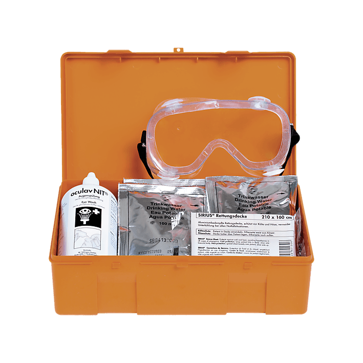 GGVSEB-Schutzausrüstung Behälter 2 Kunststoff orange, 0301013 - Notemed Medizintechnik 