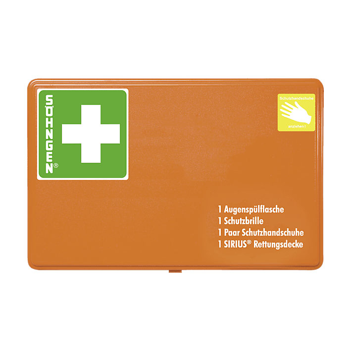 GGVSEB-Schutzausrüstung Behälter 2 Kunststoff orange, 0301013 - Notemed Medizintechnik 