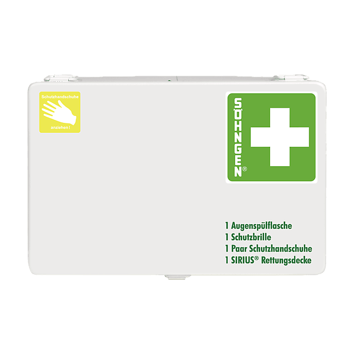 GGVSEB-Schutzausrüstung Behälter 2 Stahlblech, 0301016 - Notemed Medizintechnik 