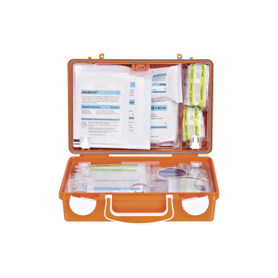 Erste-Hilfe-Koffer QUICK-CD Norm orange, weiß, grün Söhngen