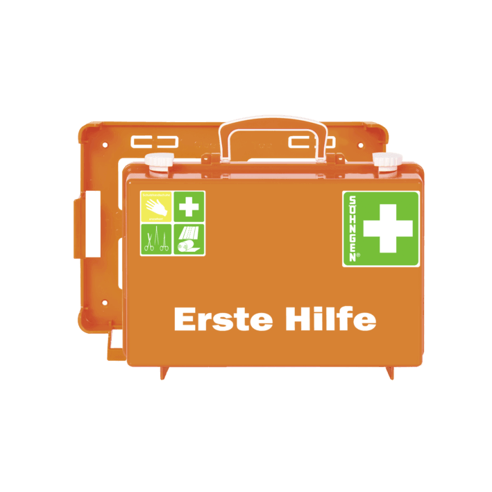 Erste-Hilfe-Koffer SN-CD leer orange, weiß, grün - Notemed Medizintechnik 