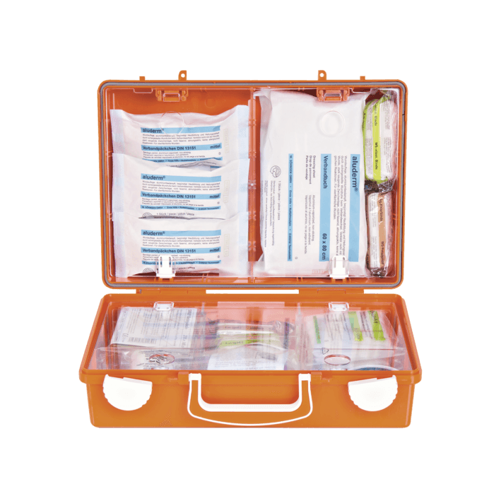 Erste-Hilfe-Koffer SN-CD Norm orange, weiß, grün - Notemed Medizintechnik 