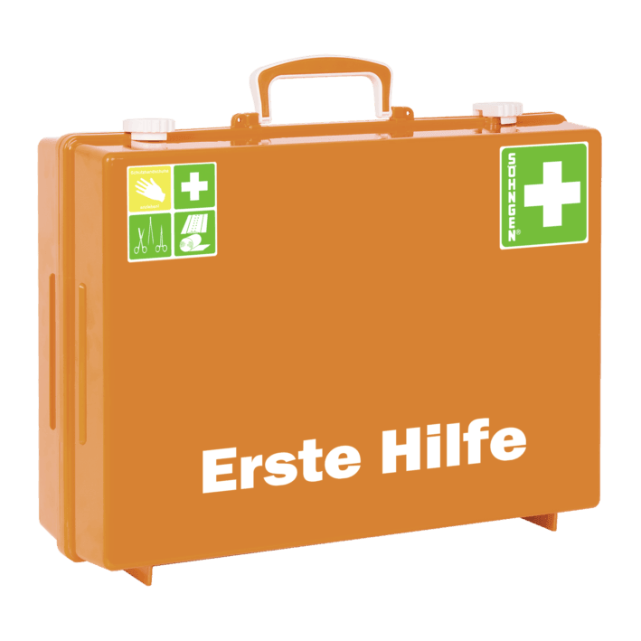 Erste Hilfe-Koffer MT-CD Industrie Norm orange, weiß, grün - Notemed Medizintechnik 