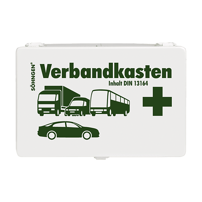 KFZ-Verbandkasten DIN 13164 B Stahlblech leicht leer, 0304021 - Notemed Medizintechnik 