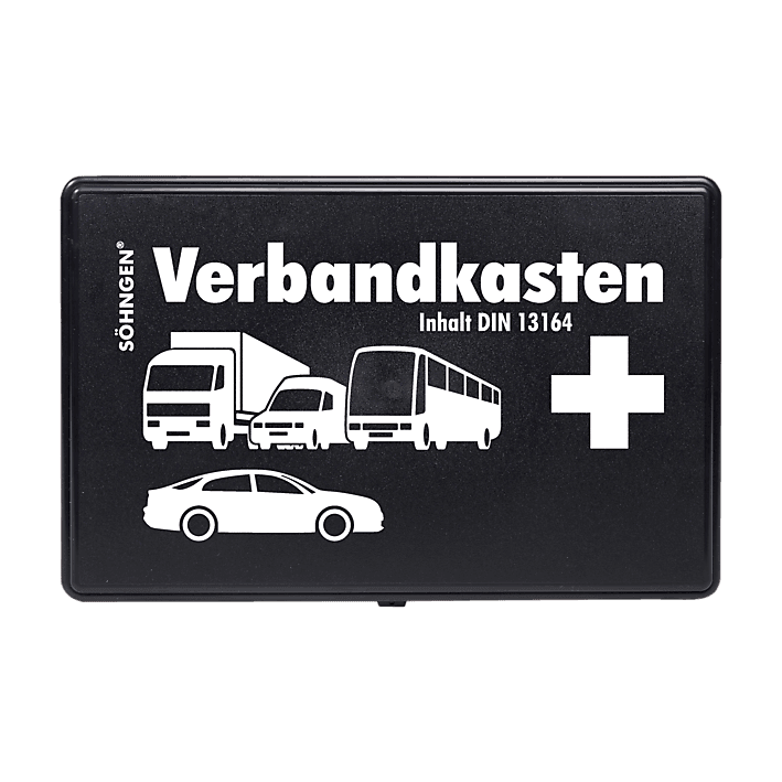 KFZ-Verbandkasten leer Kunststoff schwarz, orange, weiß, grün, wählbar - Notemed Medizintechnik 
