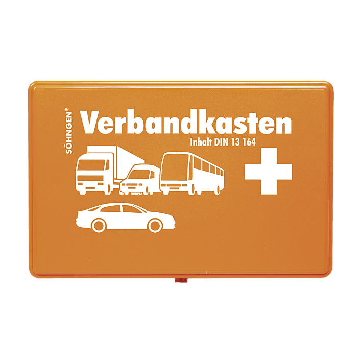 KFZ-Verbandkasten leer Kunststoff schwarz, orange, weiß, grün, wählbar - Notemed Medizintechnik 