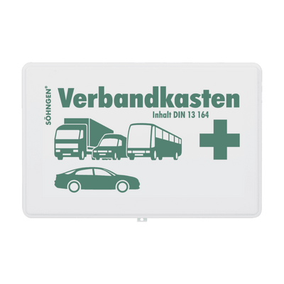 KFZ-Verbandkasten leer Kunststoff schwarz, orange, weiß, grün, wählbar - Notemed Medizintechnik 