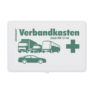 KFZ-Verbandkasten leer Kunststoff schwarz, orange, weiß, grün, wählbar Söhngen