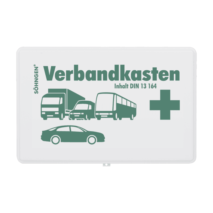 KFZ-Verbandkasten leer Kunststoff schwarz, orange, weiß, grün, wählbar - Notemed Medizintechnik 