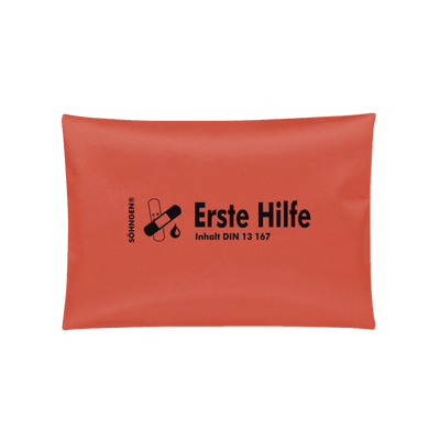 Erste-Hilfe-Tasche DIN 13167 orange, Taschengröße 240 x 140 mm, 0307001o - Notemed Medizintechnik 